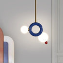 modern minimalist pendant light in gourd resin