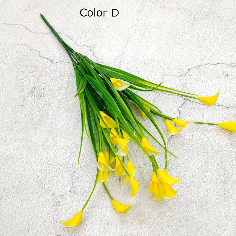 bouquet de 25 têtes de mini calla artificiel décoration florale élégante - vue 5 sur 12