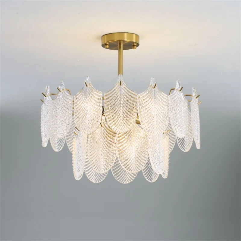 lustre de luxe en verre pour décoration intérieure élégante et moderne - vue 6 sur 17
