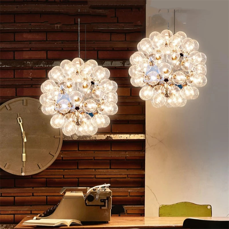 suspension boule nordique en verre design moderne pour décoration intérieure - vue 2 sur 8