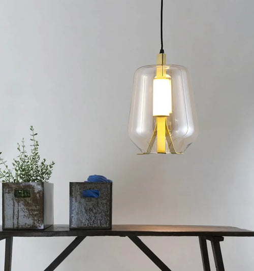 suspension vintage en verre design nordique créatif