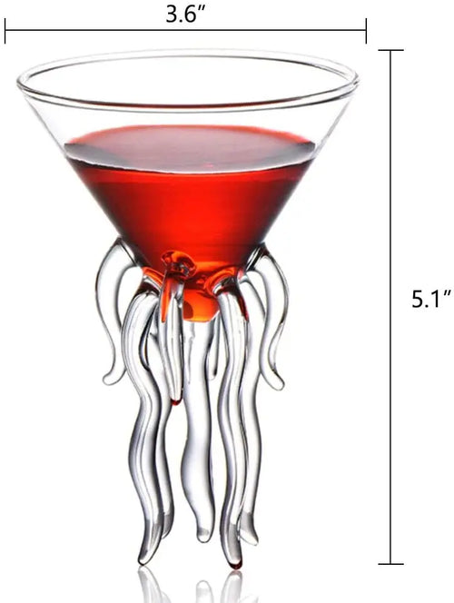 Verre à cocktail original décor animaux fantaisie soirée