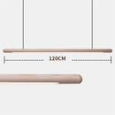 minimalist wooden design pendant light with LED strip