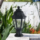 design italien colonne hexagonale lampe extérieure villa cour passerelle