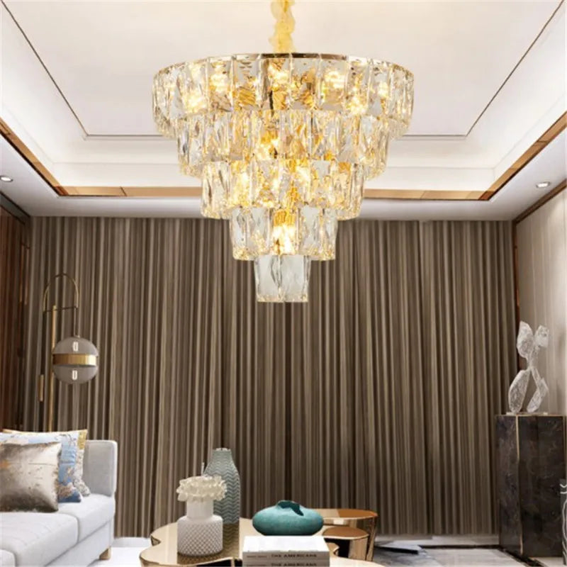 lustre en cristal design nordique pour intérieur élégant - vue 5 sur 12