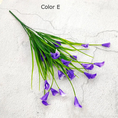 bouquet de 25 têtes de mini calla artificiel décoration florale élégante - vue 13 sur 12
