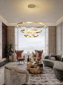 lustre simple style nordique moderne cercle rond décoration intérieure