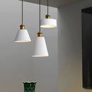 Minimalist modern retro loft pendant light with lampshade for kitchen, dining room, bedroom, restaurant