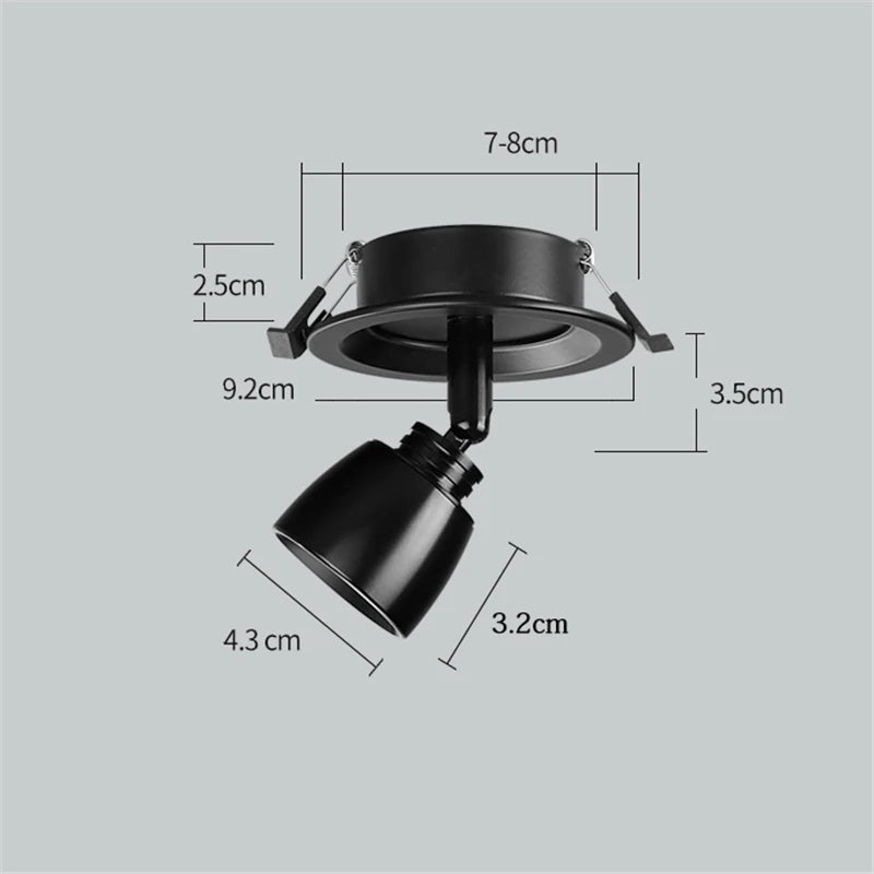plafonnier led moderne à angle réglable pour cuisine