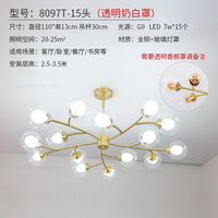lustre led moderne nouvelle lampe suspension moléculaire nordique