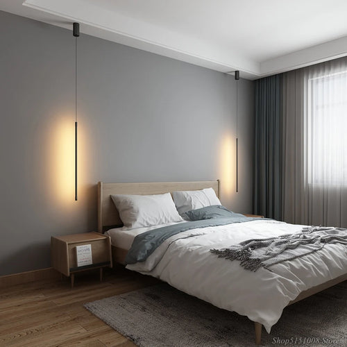 Modern minimalist decorative LED pendant light - vue 3 sur 8