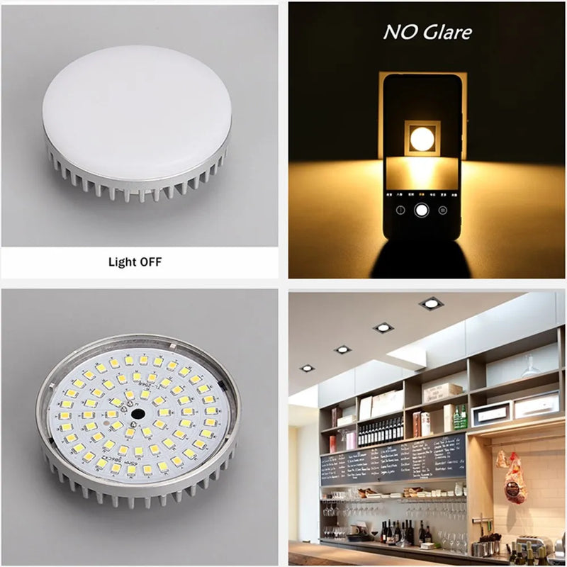 ampoule led gx53 encastrée downlight remplaçable pour éclairage