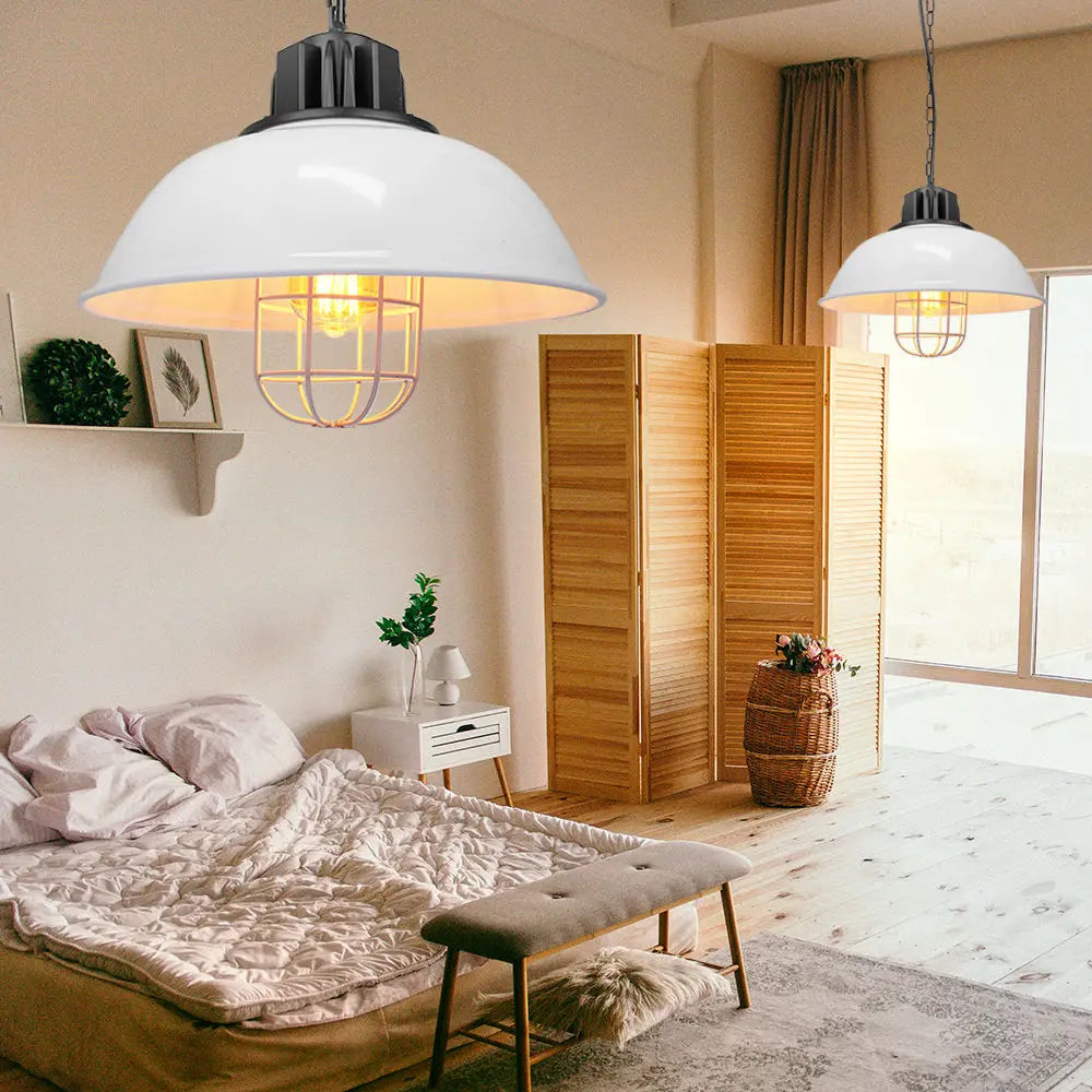 lampes suspendues industrielles rétro led pour bar restaurant loft - vue 10 sur 9