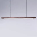 minimalist wooden design pendant light with LED strip