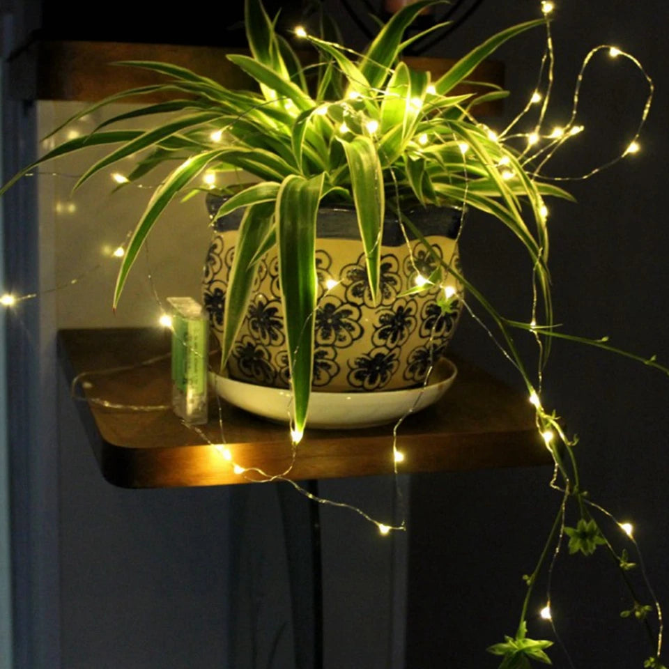 guirlande lumineuse led en fil de cuivre pour décoration intérieure - vue 6 sur 18