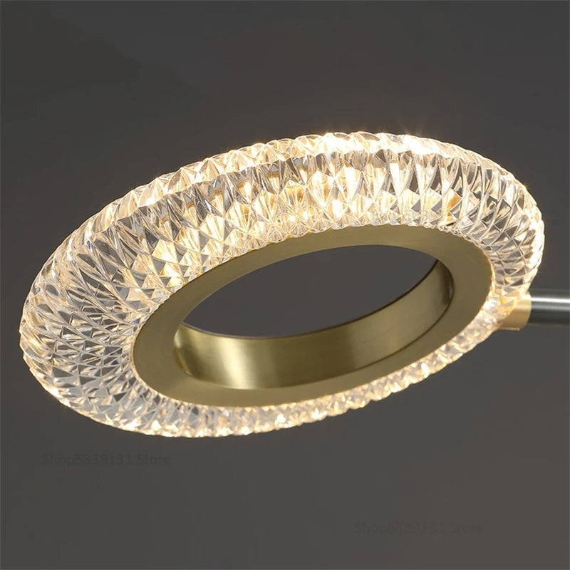 plafonnier led en cuivre avec abat-jour pmma haute transmission - vue 4 sur 8