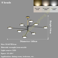 lustre led moderne pour restaurant style nordique