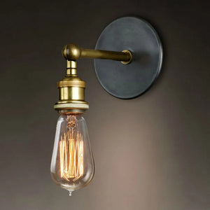 Retro single arm wall light for elegant interior design
