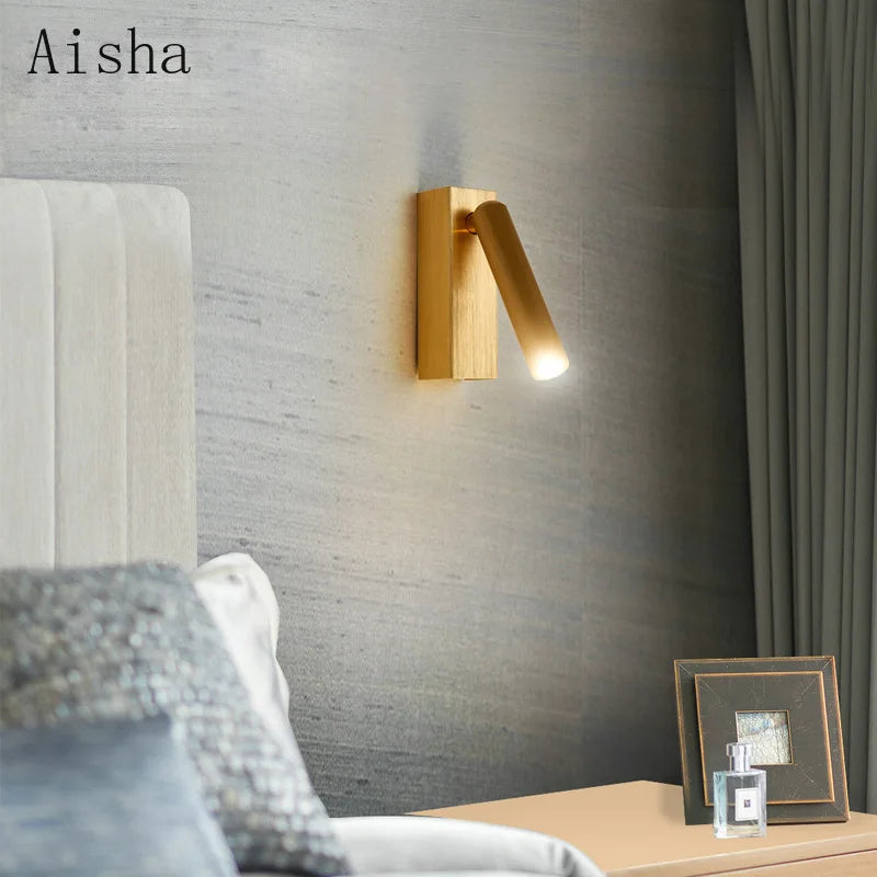 applique murale rotative à led design moderne et minimaliste - vue 4 sur 9