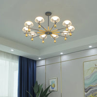 Nordic luxury jellyfish LED chandelier modern minimalist lighting