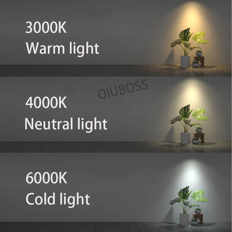 qiuboss spot led cylindre à intensité variable pour éclairage de plafond - vue 6 sur 6