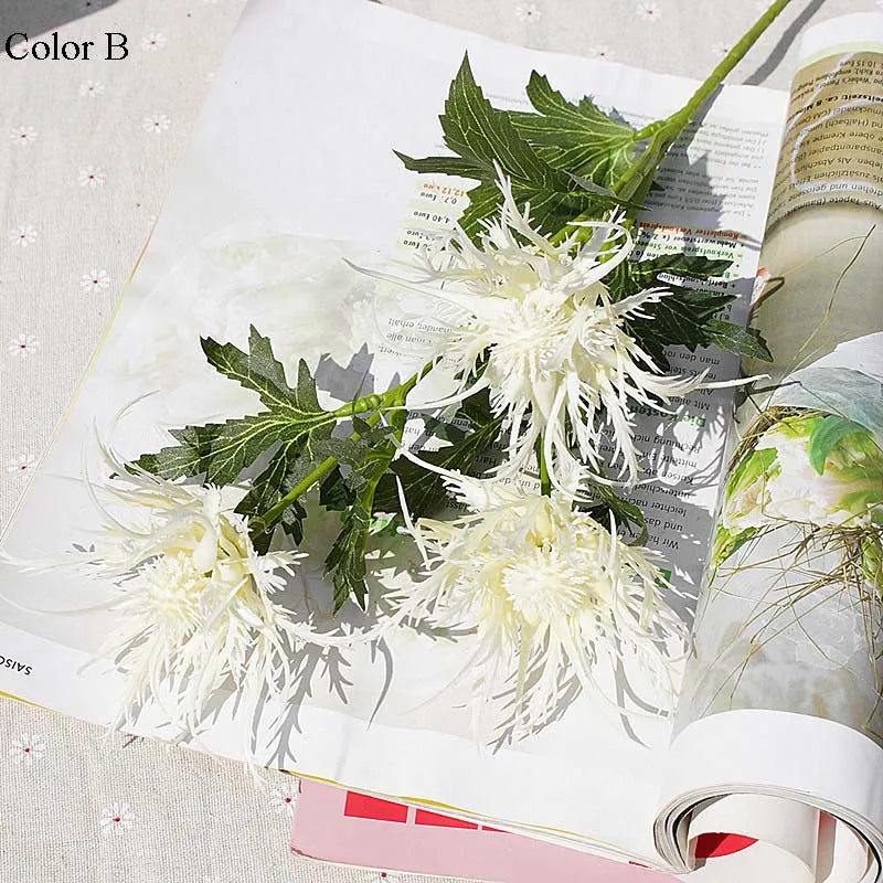 fleur de persil épineux en plastique décoration de fête mariage - vue 3 sur 11