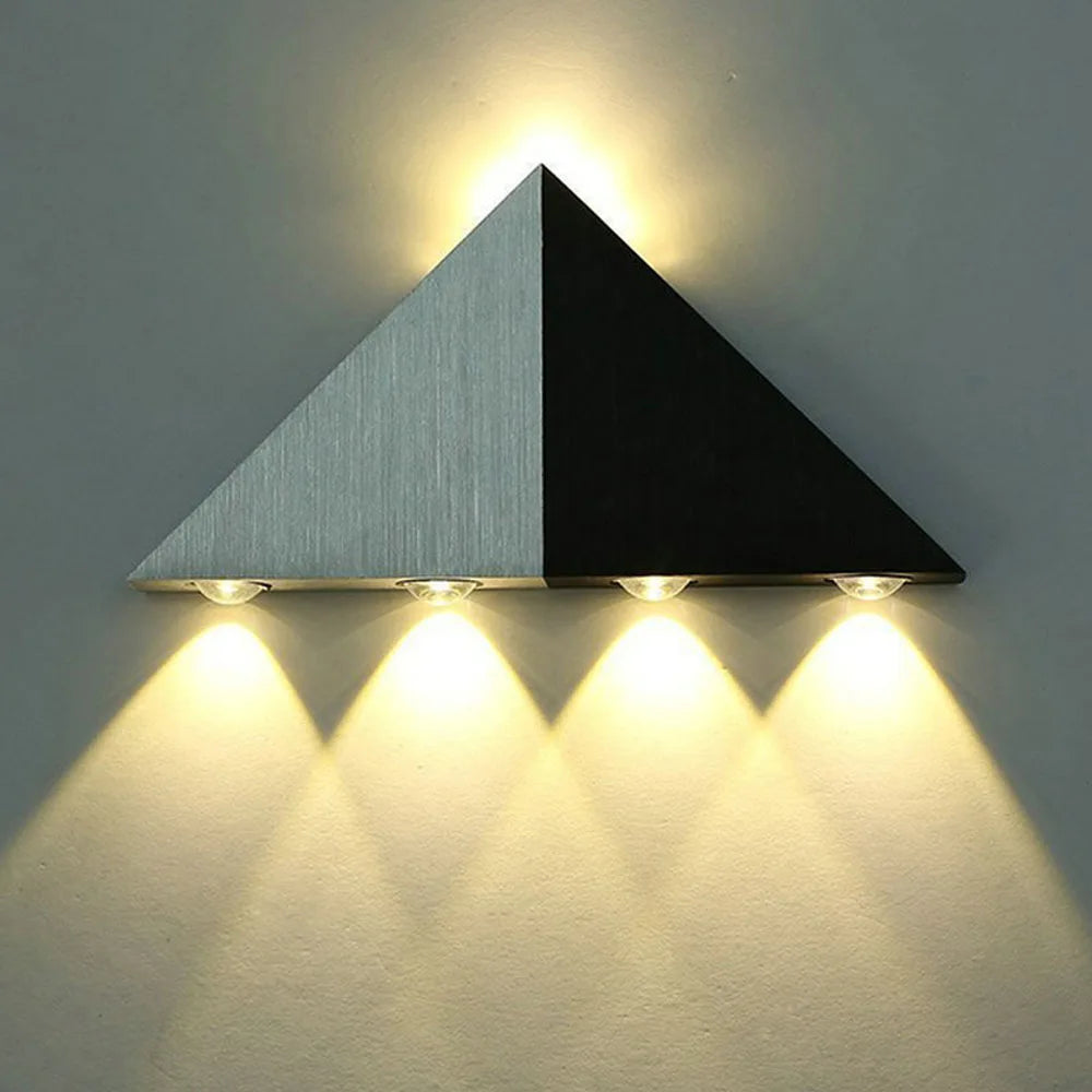 applique murale led double têtes brossée pour couloir et salon