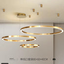 plafonnier led moderne avec anneau doré brossé