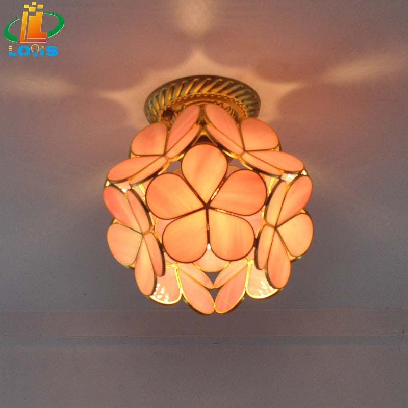 lampe à pétales en verre style nordique pour décoration intérieure - vue 4 sur 18