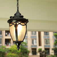 Lumière suspendue extérieure américaine pour Restaurant balcon Bar hôtel pavillon galerie lampe rétro rétro étanche lustre lumière