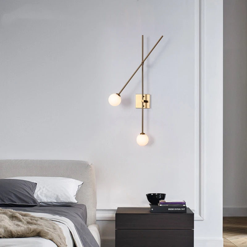 applique murale minimaliste en verre pour intérieur moderne - vue 5 sur 8