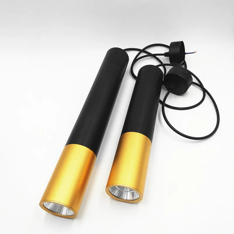 Smart Dimmable LED Lustre Long Tube Lumière Cuisine Île Restaurant Boutique Bar Décoration Cylindre Lustre Cuisine Lumière - vue 5 sur 6