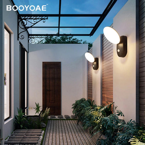 Lumière extérieure Induction décorative étanche applique murale lampe balcon terrasse porte d'entrée porche décoration jardin éclairage mural - vue 4 sur 6