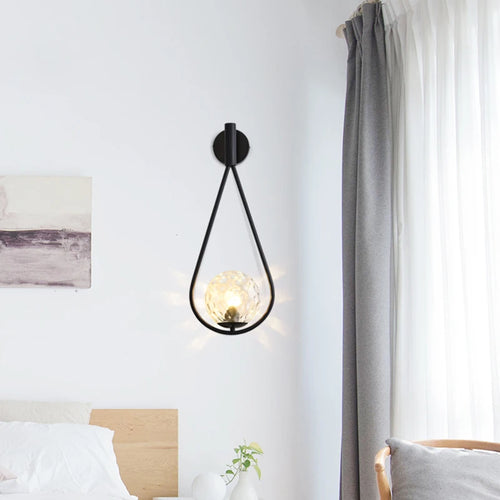 Minimalist nordic glass wall light contemporary creative design - vue 6 sur 10