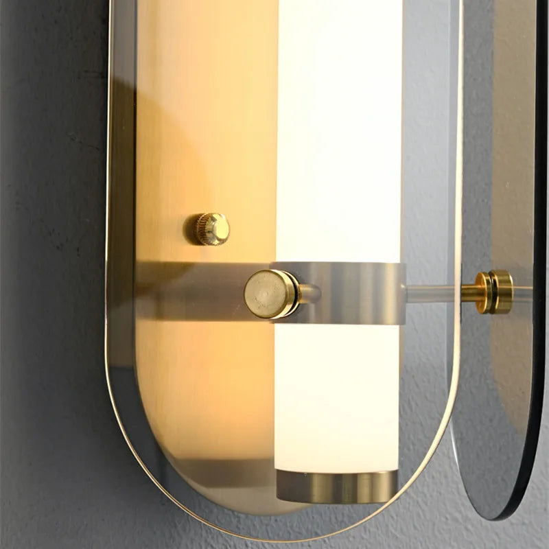 applique murale design nordique moderne en verre miroir décorative - vue 7 sur 9