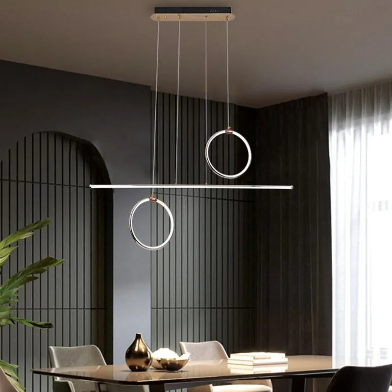 lustre circulaire moderne et luxueux pour éclairage intérieur - vue 5 sur 11