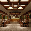 lustre led antique en résine nordique pour restaurant et bar
