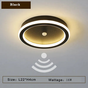 LED ceiling light with PIR motion sensor