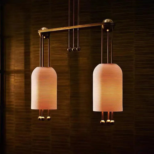 Suspension lanterne à tête unique en verre - vue 3 sur 9