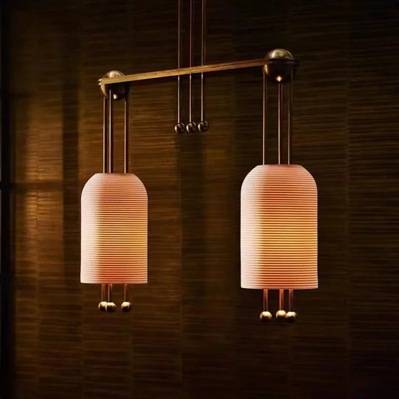 Suspension lanterne à tête unique en verre - vue 3 sur 9
