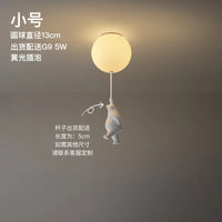 Animated bear LED ceiling light for children's bedrooms and living room decor