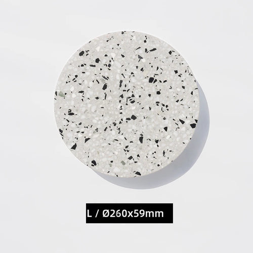 Applique extérieure LED étanche jardin rond intérieur Terrazzo &amp; acrylique décoration fond applique murale terrasse éclairage mural - vue 12 sur 15