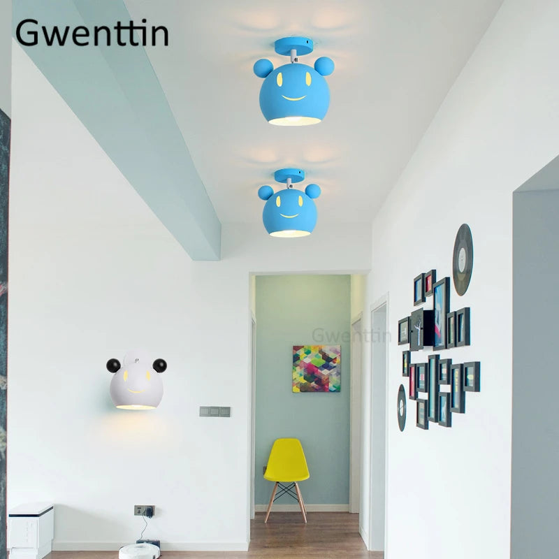suspension lumineuse nordique pour enfants design moderne décoratif - vue 5 sur 18