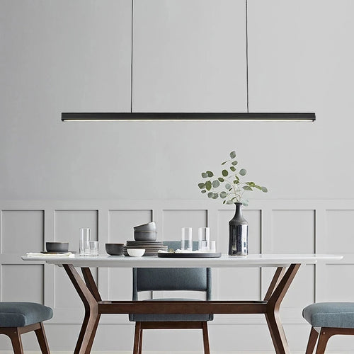 Lustre design moderne minimaliste personnalité barre à LED - vue 2 sur 6
