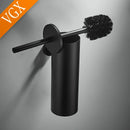 support mural porte-brosse de toilette en acier inoxydable brossé