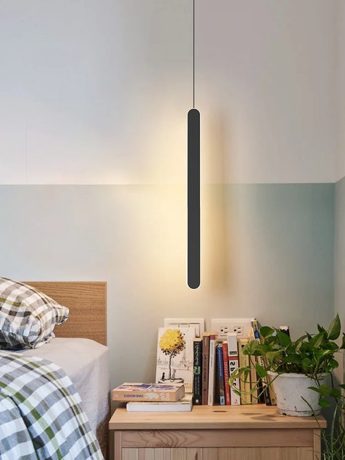 Modern Nordic minimalist art deco LED pendant light - vue 5 sur 12