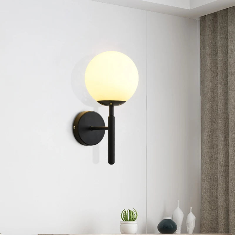 applique murale nordique simple en verre motif d'eau forgé luxueuse - vue 5 sur 10