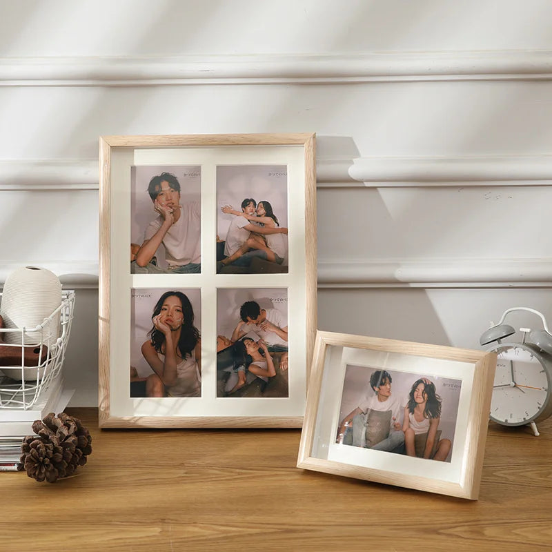 cadre photo en bois pour deux ou trois images suspendu - vue 5 sur 10