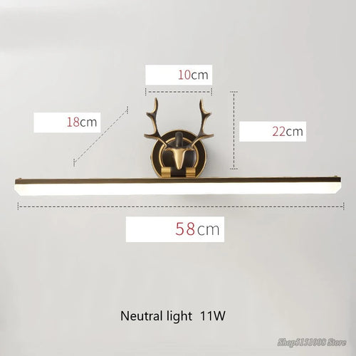 lumière led étanche pour miroir de salle de bain nordique - vue 8 sur 11