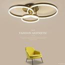 1/2/3 Rings LED Ceiling Lights For Bedroom Dining Room Living Room Kitchen Studyroom Villa Foyer Office Indoor Simple Home Lamps